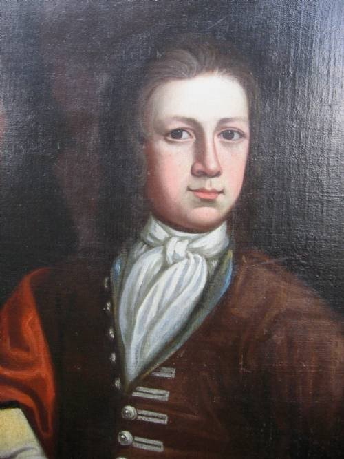 fig 1. SOLD....Portrait of a Young Man; English School c.1700.