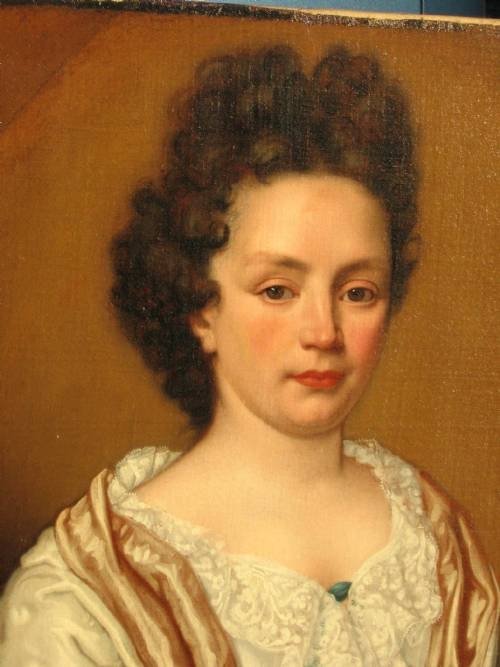 fig 2. SOLD...Portrait of a French Noblewoman (possibly Louise de Keroualle) c.1690; Follower of Pierre Mignard
