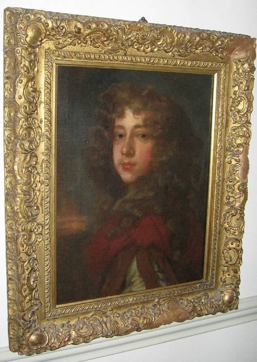 Sold...portrait of a Boy C. 1675; Follower of Lely