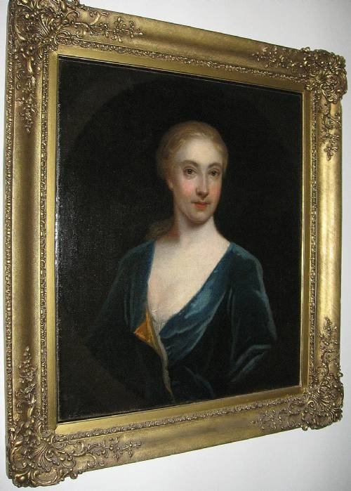 fig 2. SOLD...Portrait of a Lady c.1710; English School