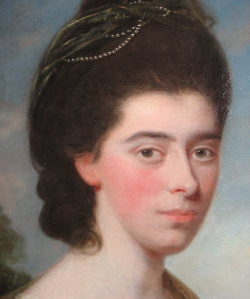 fig 2. SOLD....Portrait of 'Miss Penelope Johnson' c. 1775, by Thomas Hickey
