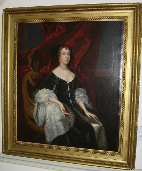fig 3. SOLD...Portrait of Catherine of Braganza, wife of King Charles II c.1670; Studio or Circle of Lely
