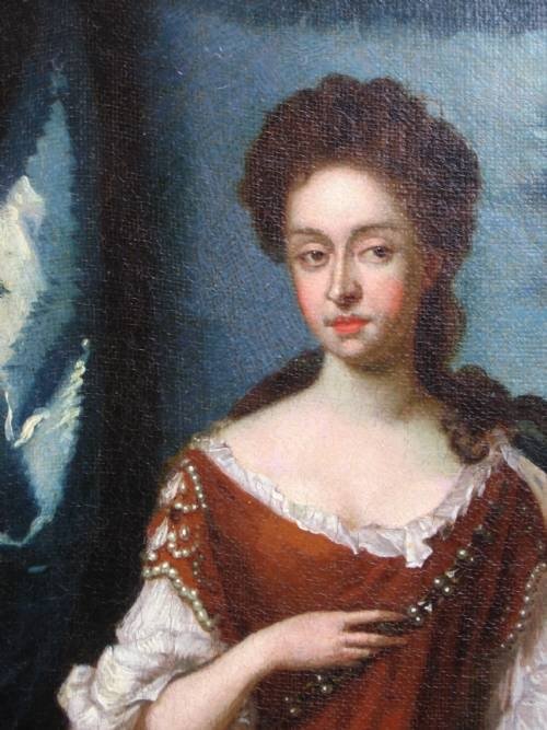 fig 2. SOLD....Portrait of Queen Anne c.1705; Circle of Dahl