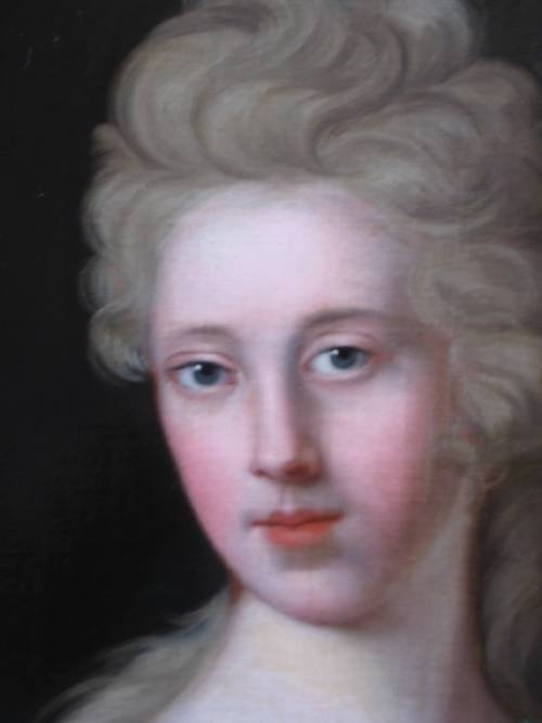 fig 2. SOLD...Portrait of Anne, daughter of Lord Elphinstone, (later Lady Torphichen); Circle of Henry Tilson