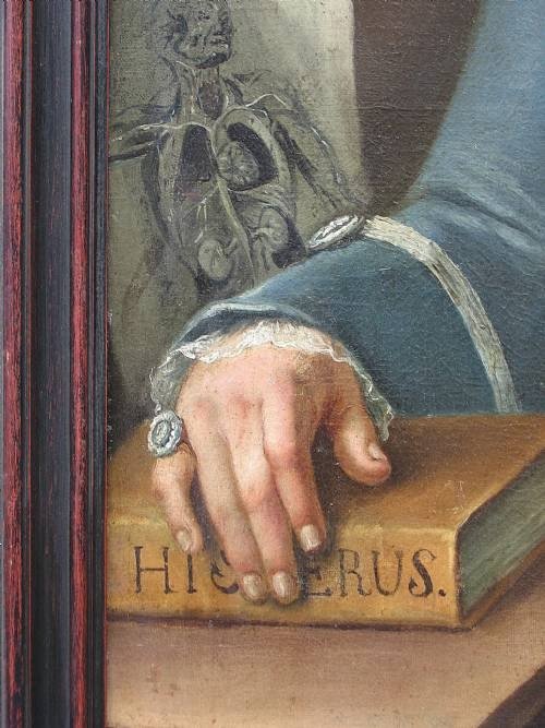 fig 2. SOLD....Portrait of a Physician c. 1780; Follower of Sir Nathaniel Dance R.A.