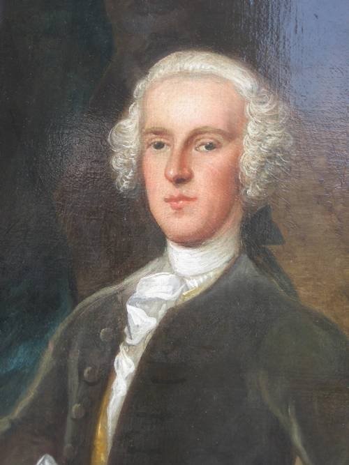 fig 1. SOLD.....Portrait of a Gentleman 1743 attributed to Moses Vanderbank