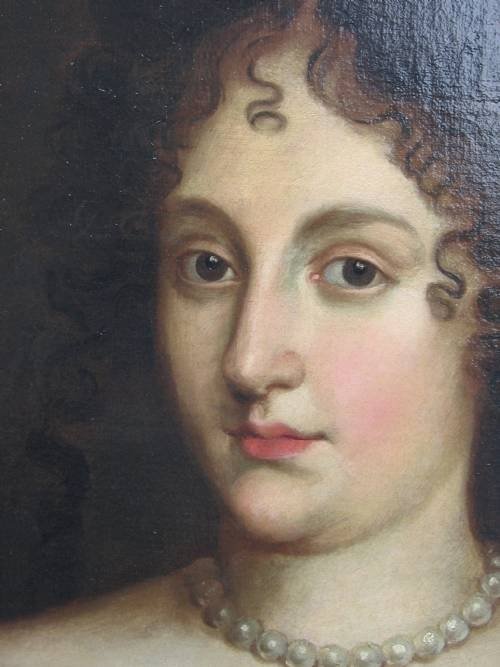 fig 2. SOLD...Portrait of Hortense Mancini, Duchesse Mazarin, c.1670; Circle of Jacob Ferdinand Voet