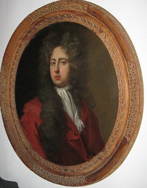 Sold...portrait of William Feilding Esq C.1695; Circle of Dahl