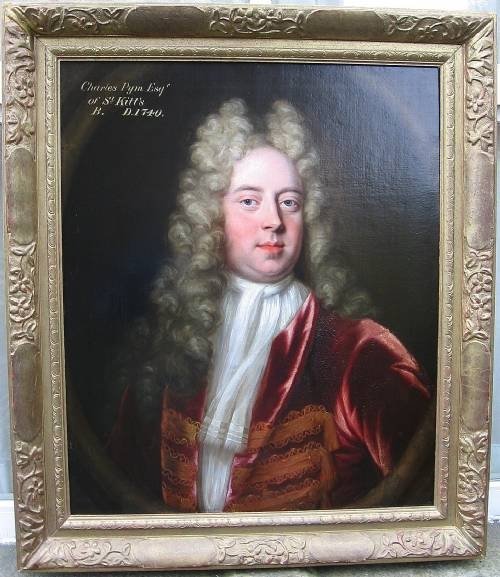 Sold....portrait of Charles Pym Esquire C.1710; Attributed to Sir Godfrey Kneller