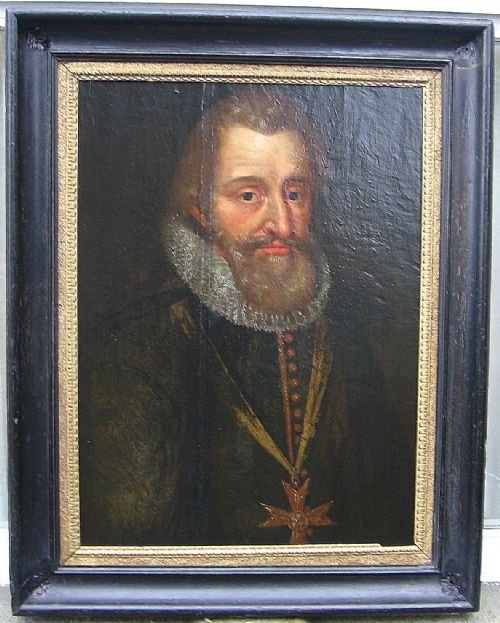 Sold....portrait of King Henri IV of France C. 1595; French School.