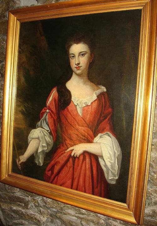 fig 4. SOLD....Portrait of Frances Lambert, Lady Middleton c.1690; Attributed Sir Godfrey Kneller.