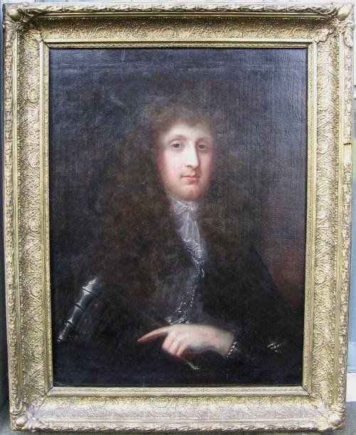 fig 2. SOLD...Portrait of an officer said to be Prince Rupert; English School c. 1665