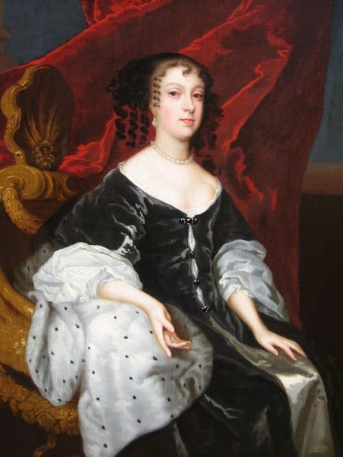 Sold...portrait of Catherine of Braganza, Wife of King Charles II C.1670; Studio or Circle of Lely