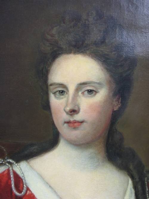 fig 1. SOLD...Portrait of Elizabeth Pope, Countess of Lindsey c.1695; Circle of Kneller