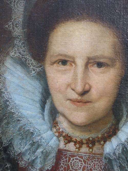fig 1. SOLD....Portrait of a Noblewoman c.1600-1620: Anglo-Dutch School