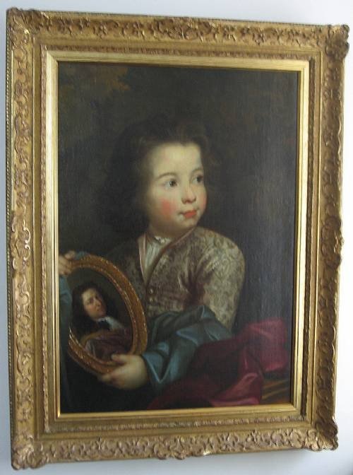 fig 4. SOLD...Portrait of a Young Boy c.1680; Circle of Nicholas Maes