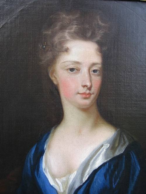 fig 1. SOLD...Portrait of a Noblewoman c.1710; Circle of Kneller