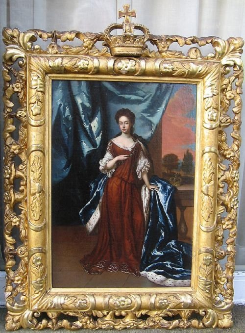 Sold....portrait of Queen Anne C.1705; Circle of Dahl