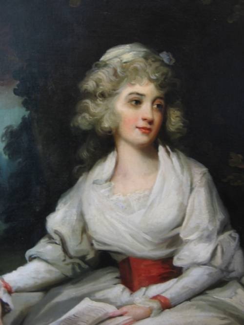 fig 2. SOLD...Portrait of a Lady in White; Studio or Circle of Hoppner