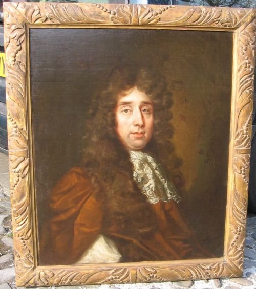 Sold...portrait of Charles Le Brun C.1670; Circle of John Riley
