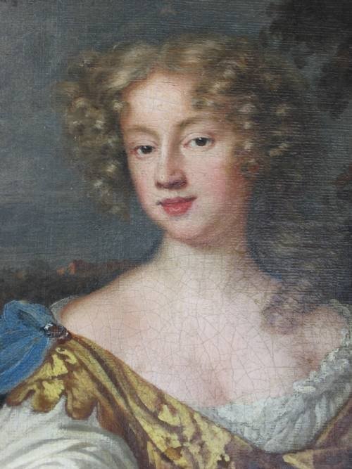 fig 2. SOLD....Portrait of Jane Bickerton, Duchess of Norfolk (?), Circle of Lely c.1678