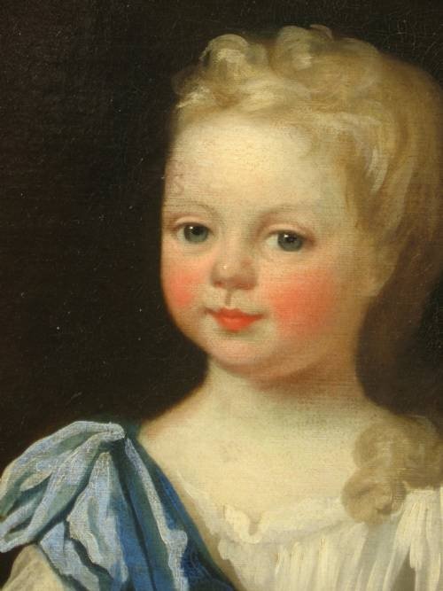 fig 2. SOLD....Portrait of a Young Girl c.1700; Circle of Robert Byng