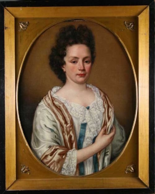 Sold...portrait of a French Noblewoman (Possibly Louise De Keroualle) C.1690; Follower of Pierre Mignard