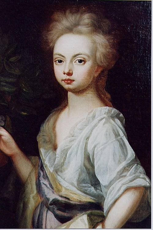 fig 1. SOLD...Portrait of a Young Girl c.1700, by Robert Byng