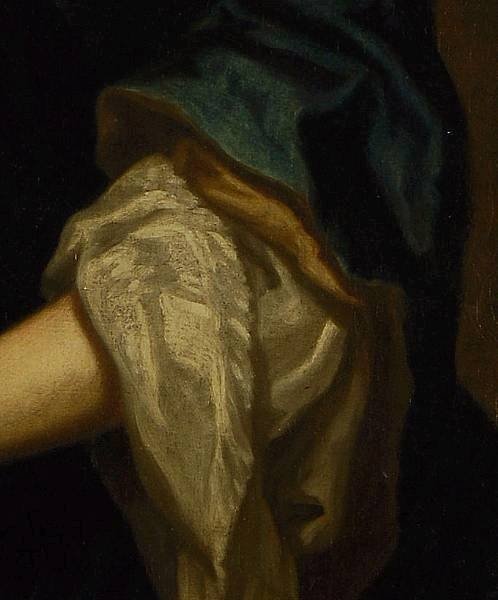 fig 4. SOLD....Portrait of a Young Lady (Hon Catherine Alington ?) with a Parrot c.1695; Circle of Kneller