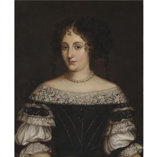 Sold...portrait of Hortense Mancini, Duchesse Mazarin, C.1670; Circle of Jacob Ferdinand Voet