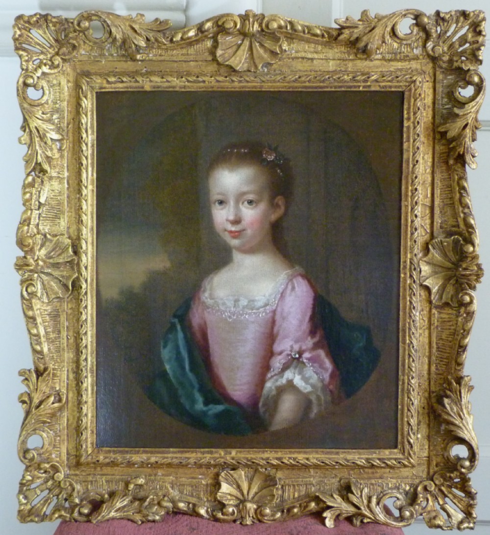 Portrait of a Girl c.1735: Circle of Joseph Highmore.