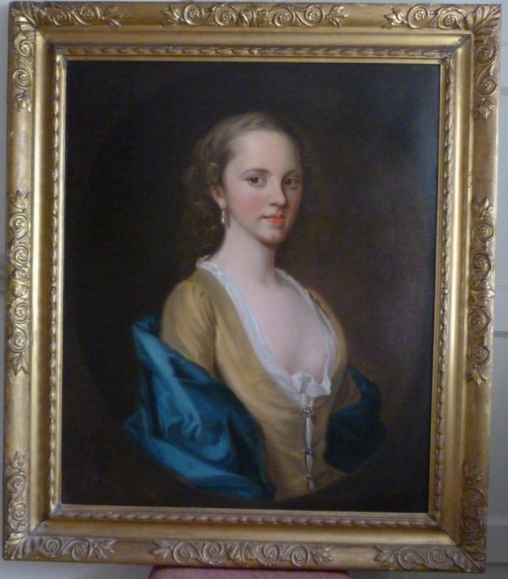 SOLD....Portrait of a Lady c.1720; Attributed to William Aikman.