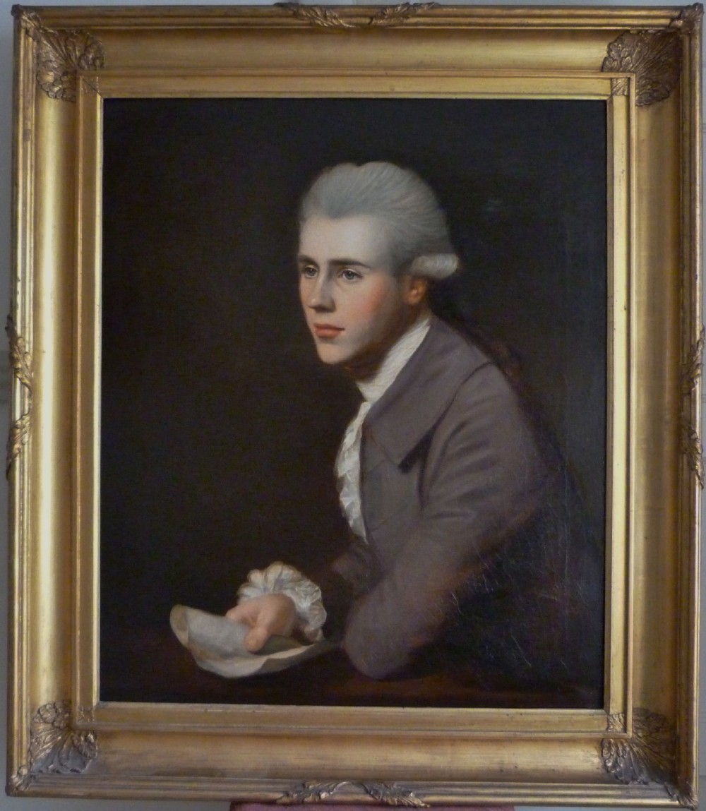 SOLD....Portrait of a Gentleman c.1770; Circle of Joseph Wright of Derby.