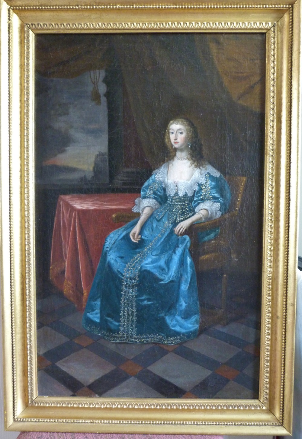 Portrait of a Noblewoman, said to be Queen Henrietta Maria, c.1640; Follower of Daniel Mytens.