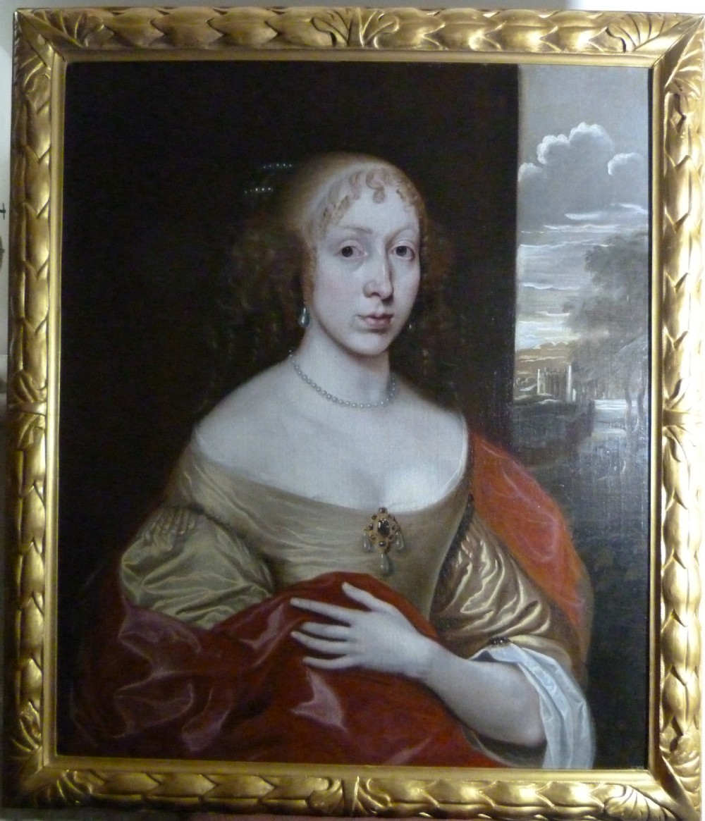 PORTRAIT OF ANNE CUDWORTH, MRS. JOHNSTON c.1653: Attributed to John Hayls.