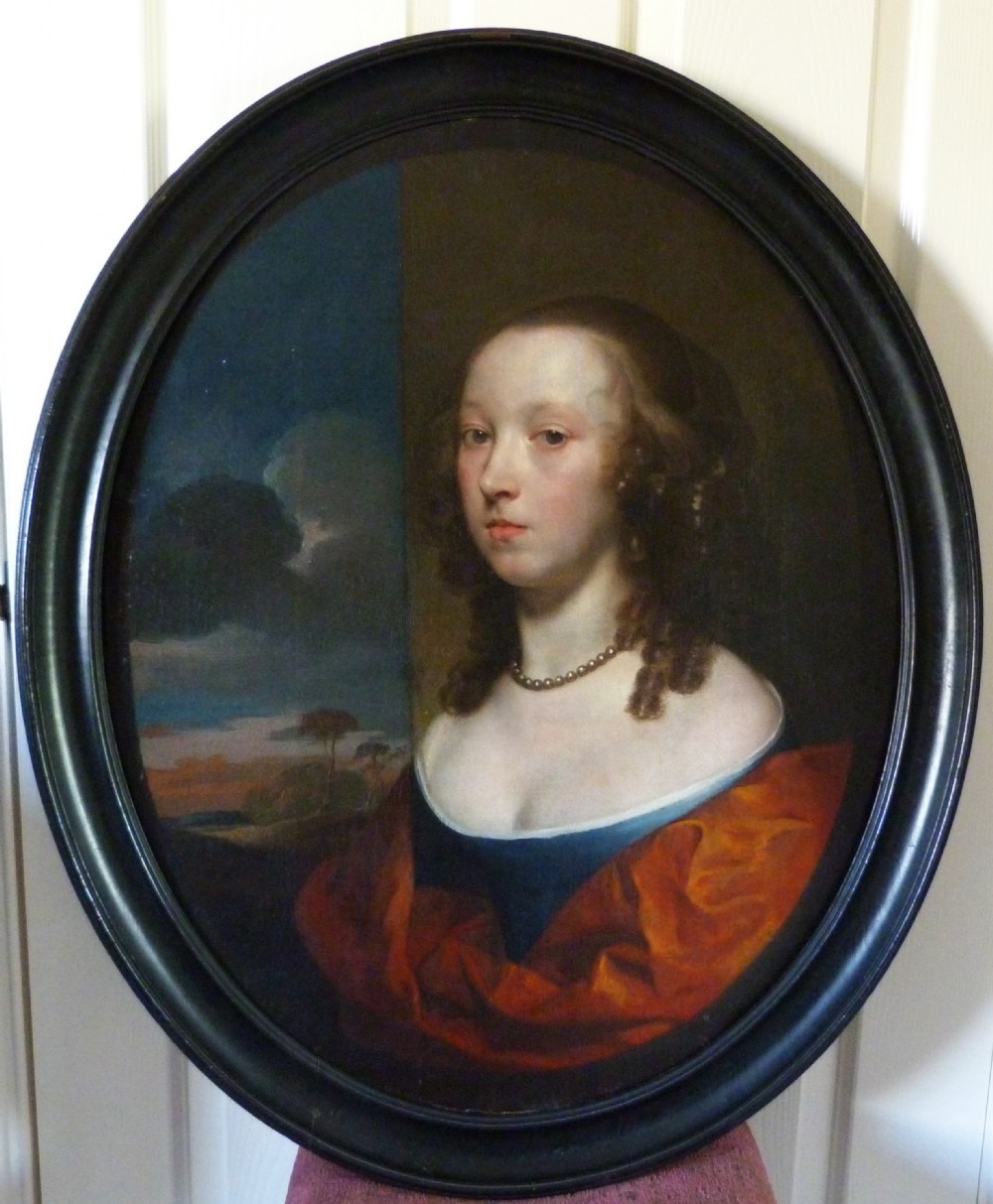 Portrait of a Young Lady c. 1660: Attributed to Gerard Soest.