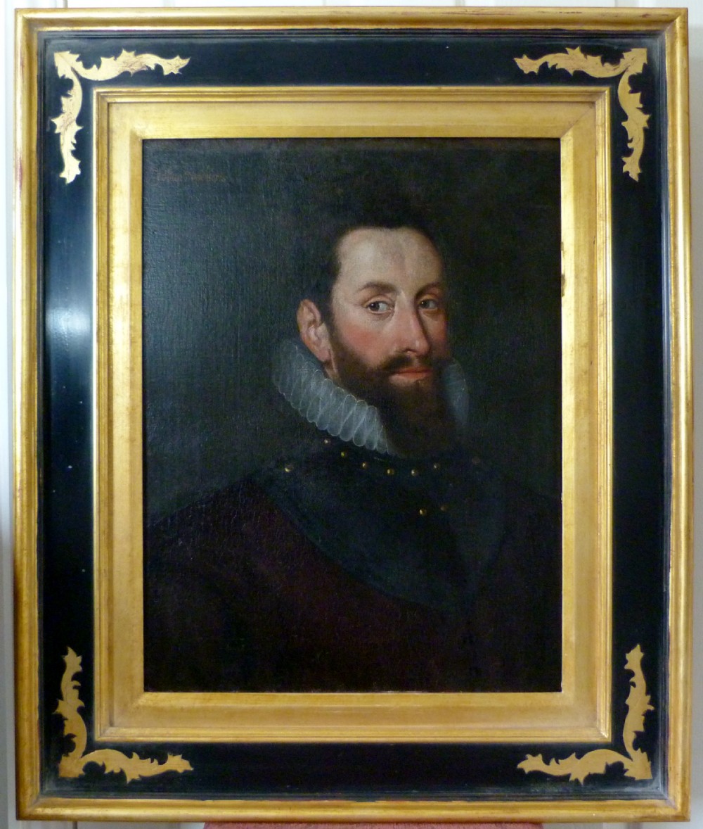 Portrait of a Gentleman c. 1590, probably Johan Upchierts; Circle of Adriaen Thomasz. Key. 