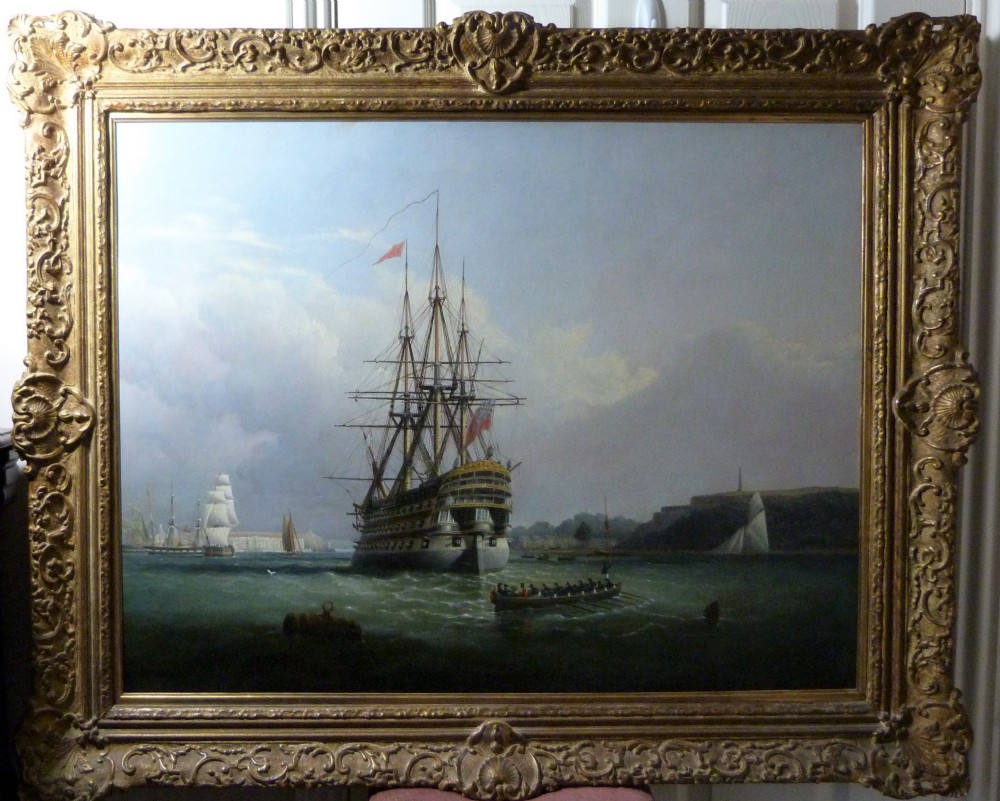 Portrait of H.M.S Royal Adelaide 1837; Attributed to Joseph Walter.