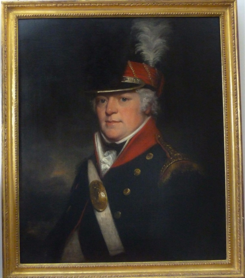 Portrait of R. Parsons, officer of the Derbyshire Light Cavalry, 1800. Studio or Circle of Sir Thomas Lawrence.