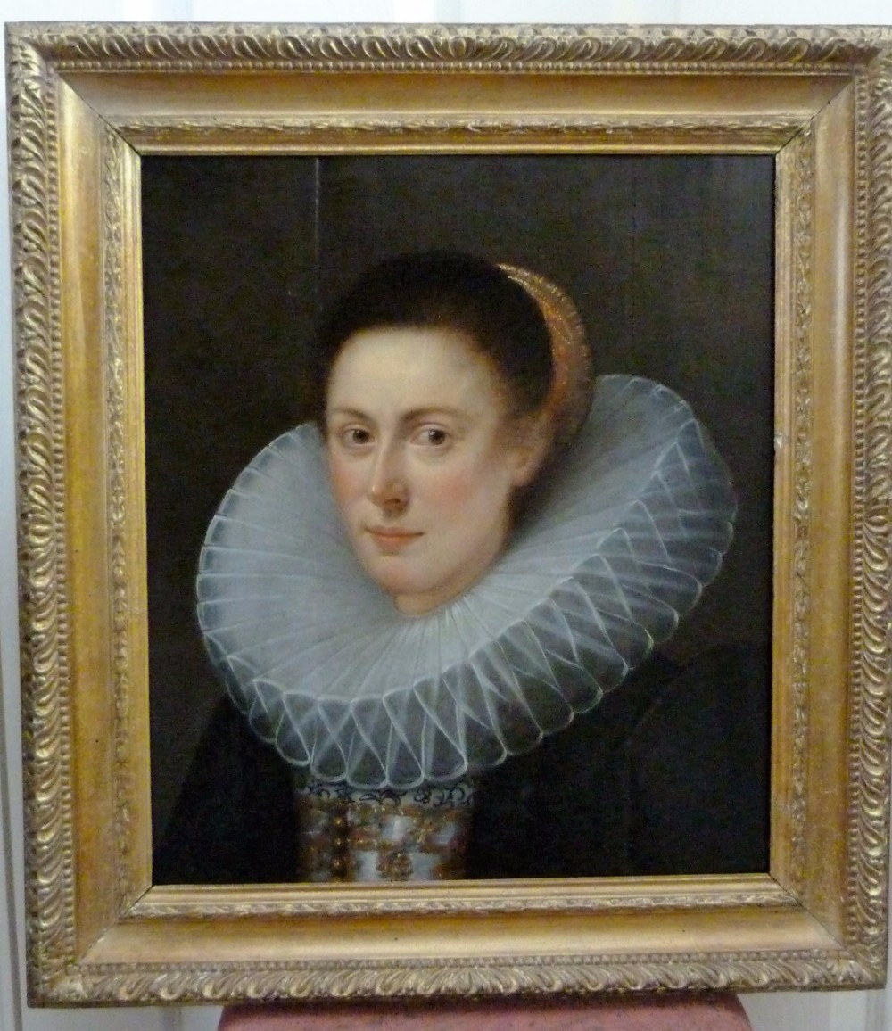 Portrait of a Lady c. 1590-1610; Attributed to Gortzius Geldorp.