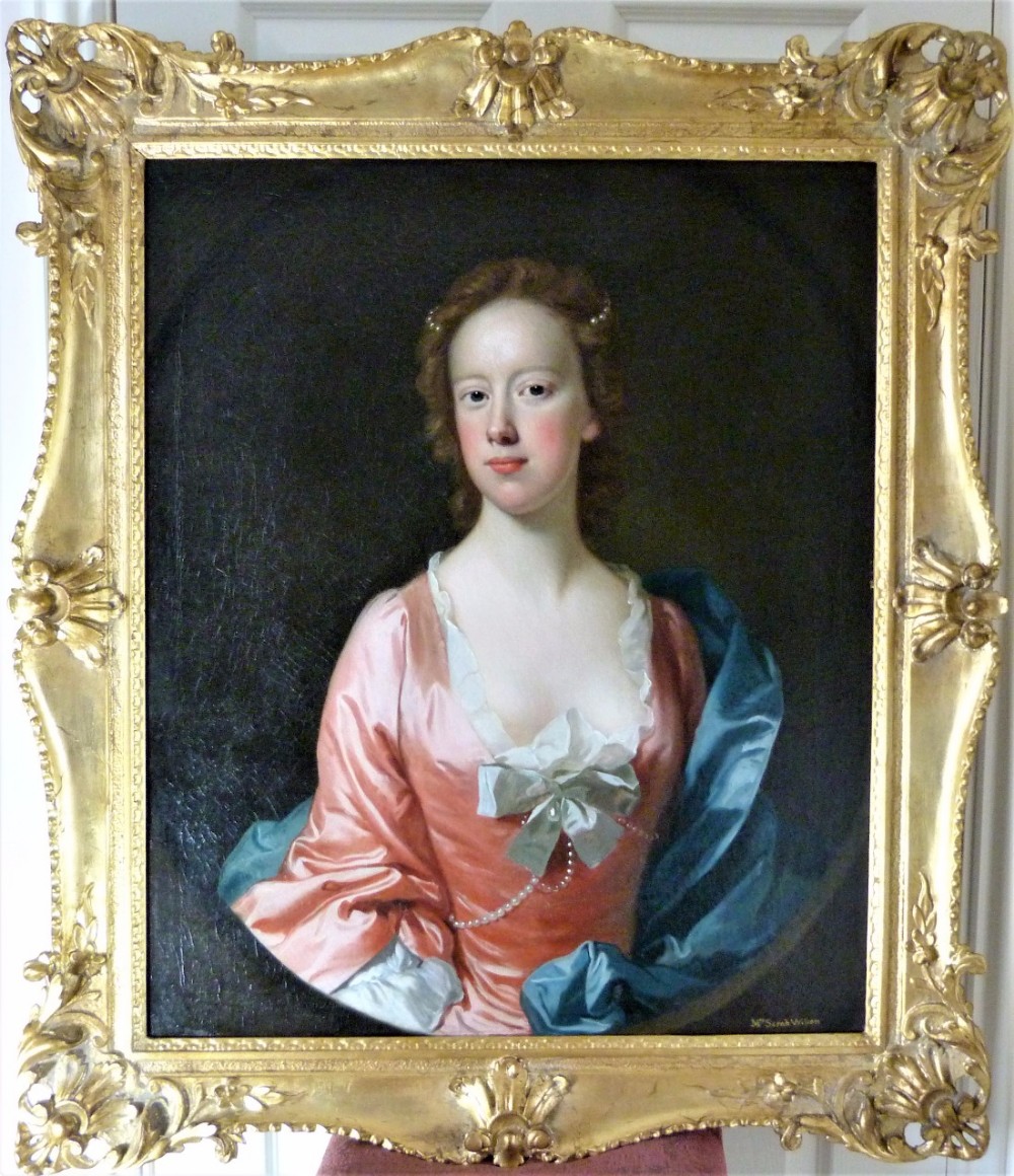 Portrait said to be of Sarah Wilson c.1750; Attributed to Allan Ramsay.