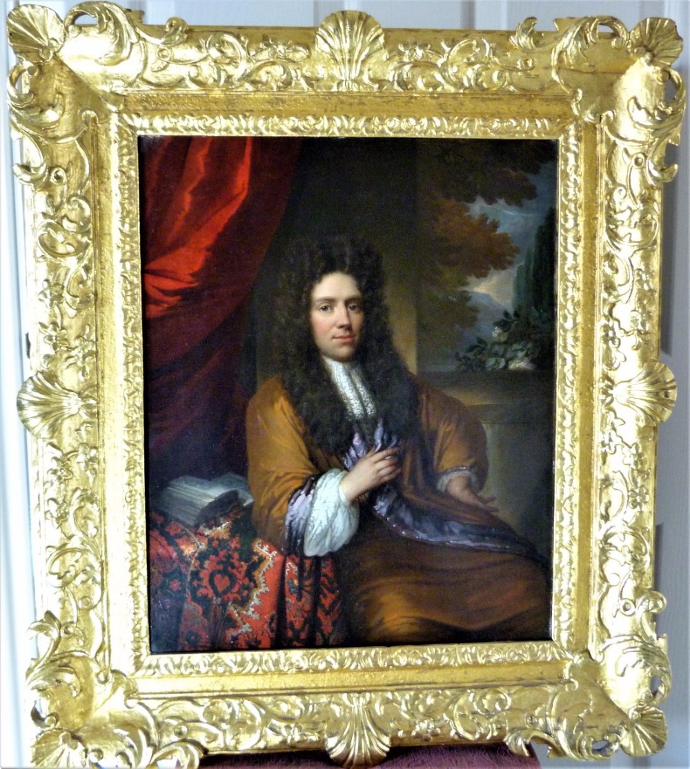 Portrait of a Gentleman 1690; Attributed to Michiel van Musscher.