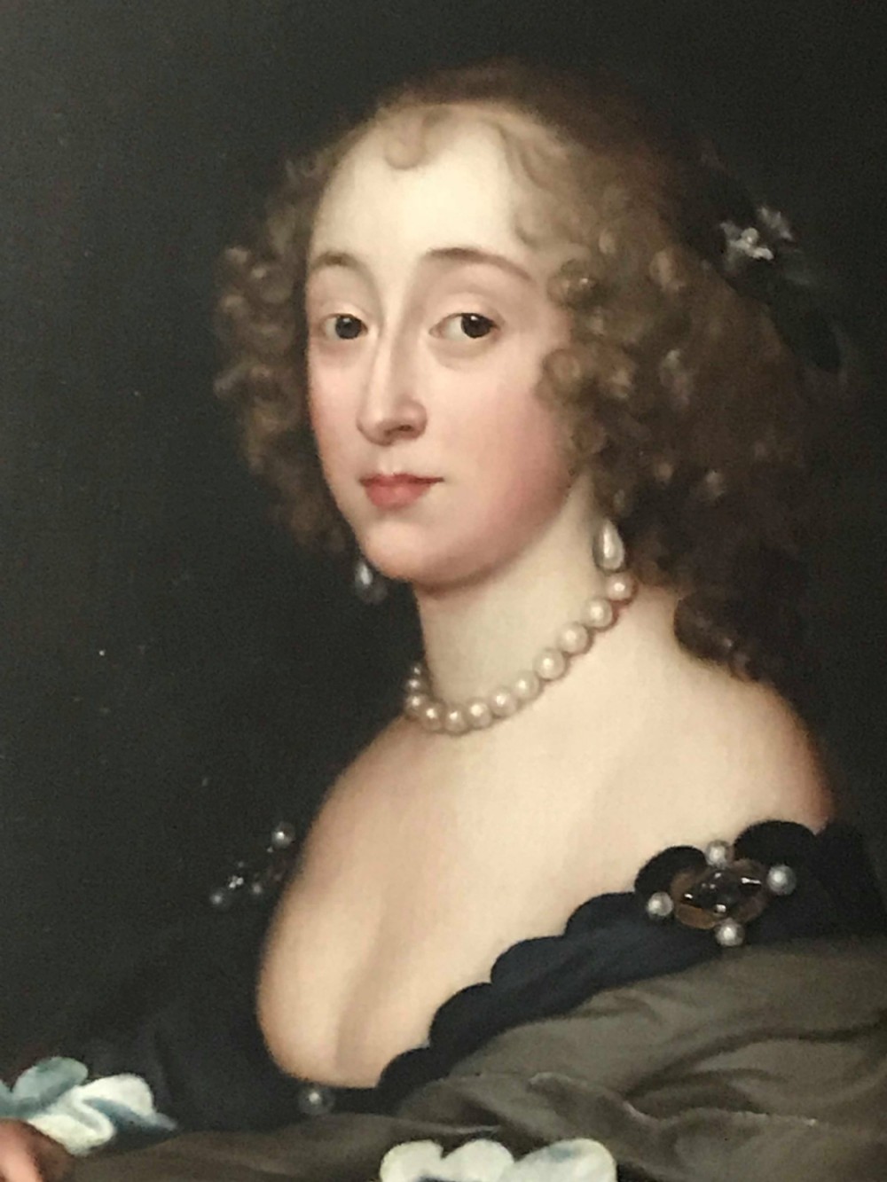 Portrait of Lady Penelope Herbert c.1640; Studio or Circle of van Dyck.
 View II