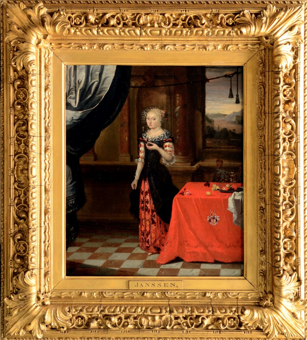 Portrait of a Noblewoman c 1655; Circle of Hieronymus Janssens.