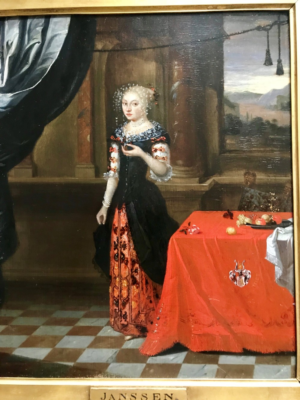 Portrait of a Noblewoman c 1655; Circle of Hieronymus Janssens. View II