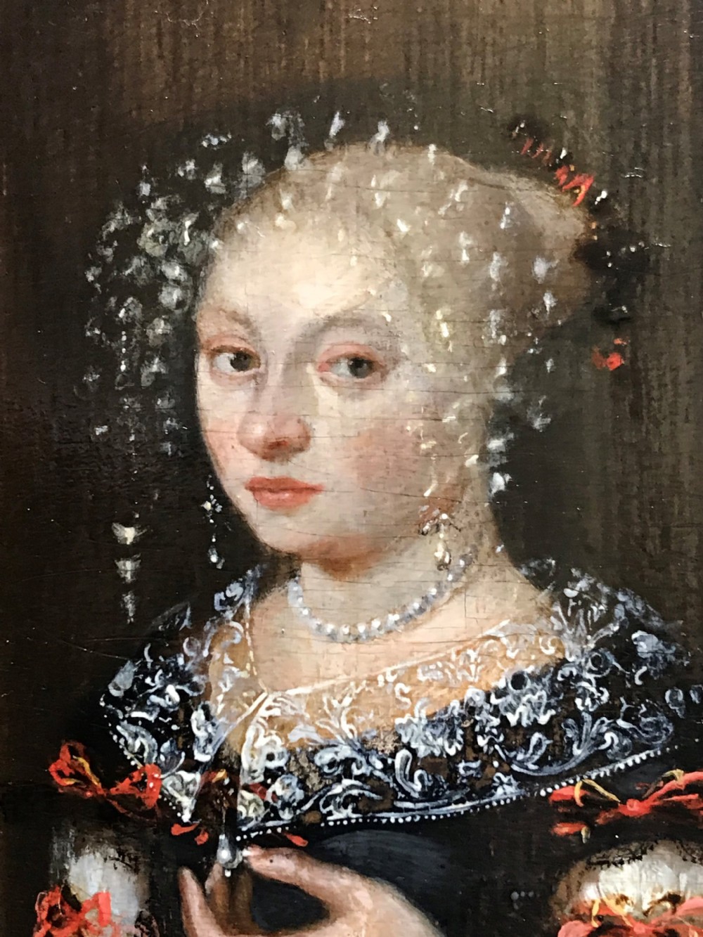 Portrait of a Noblewoman c 1655; Circle of Hieronymus Janssens. View IV