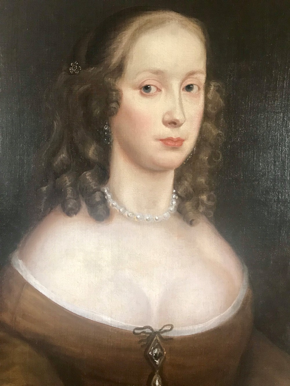 Pair of Portraits of Sir Neville and Lady Catlin, c.1658; Attributed to John Hayls. View VII
