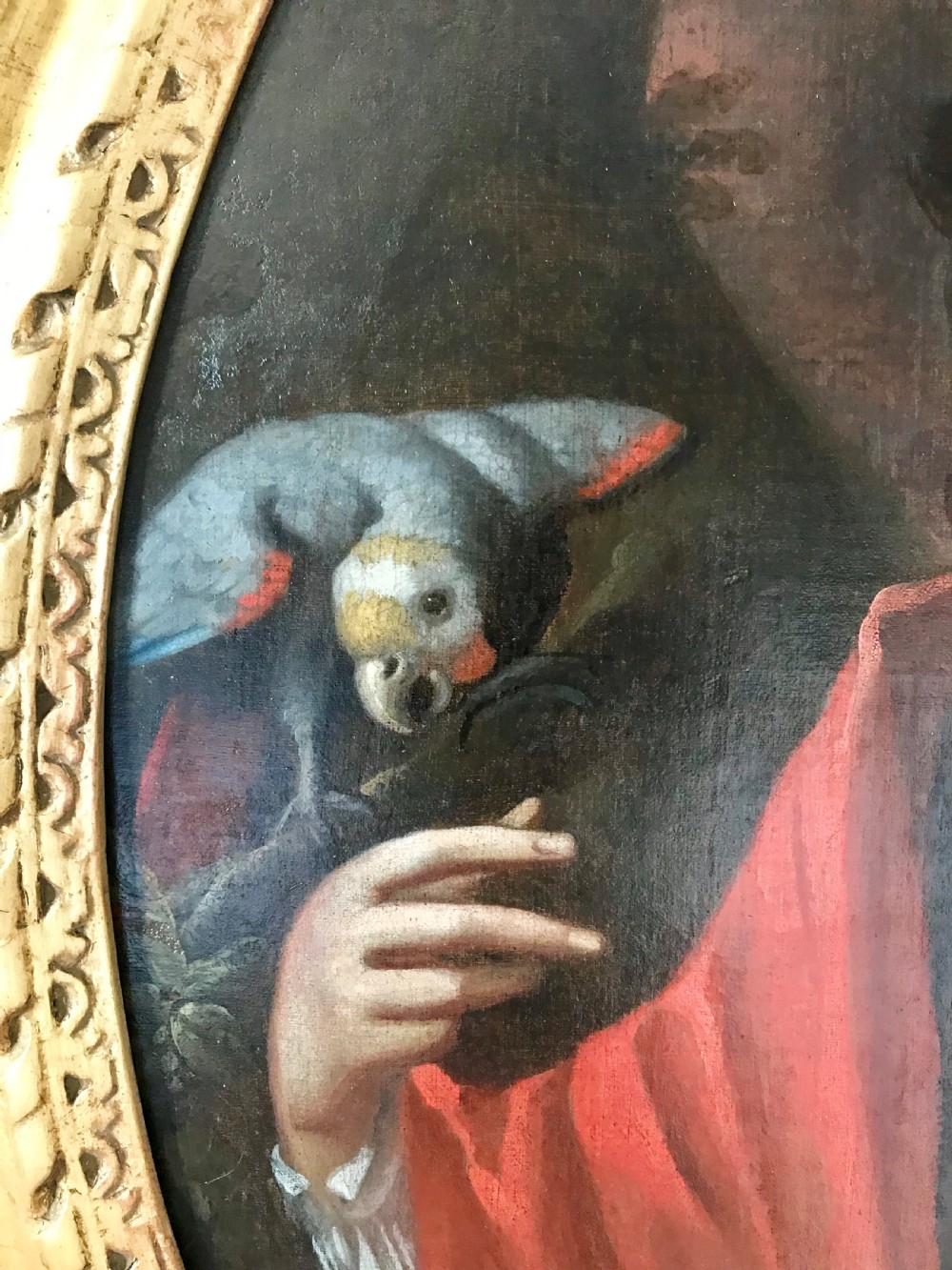 Portrait of a Boy and his Parrot c.1700; Attributed to Edward Byng. View IV