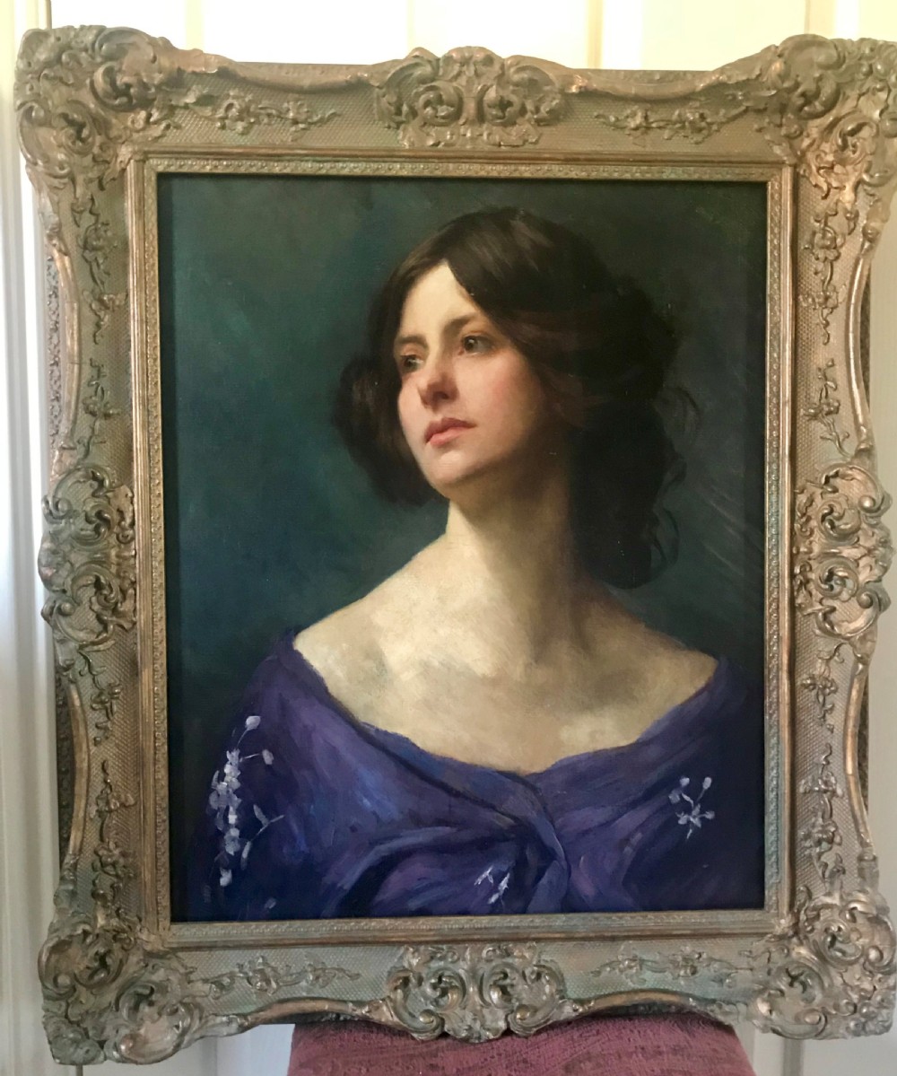 Portrait of a Young Lady; Attributed to Philip Stuart Paice.
