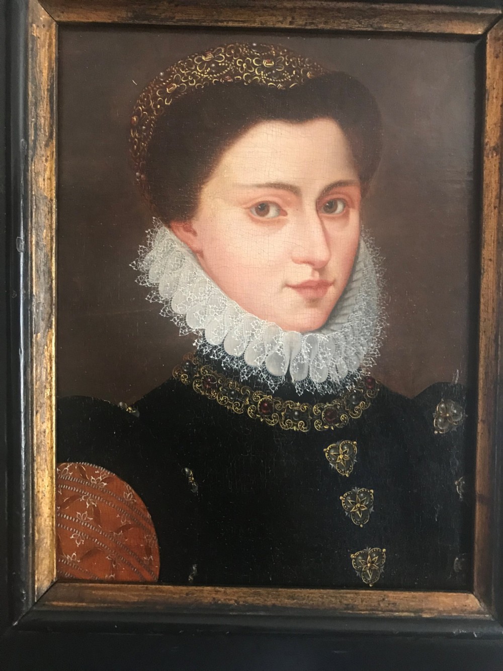 Portrait of a Noblewoman, Possibly Mary, Queen of Scots; Manner of Francois Clouet. View II